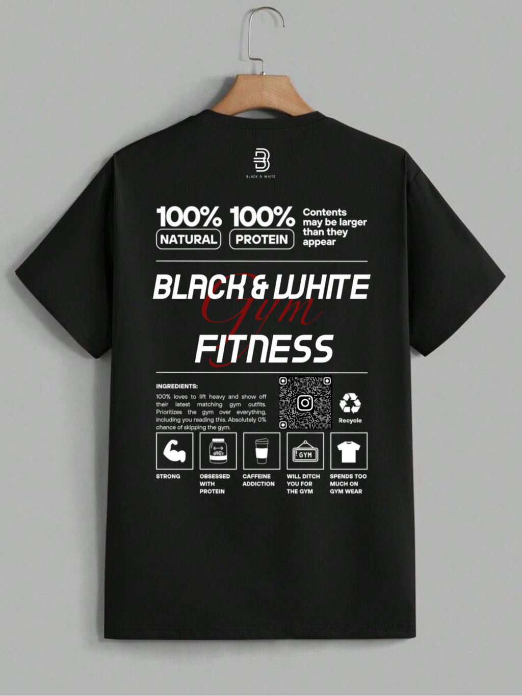 BLACK & WHITE T SHIRT