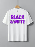BLACK & WHITE T SHIRT